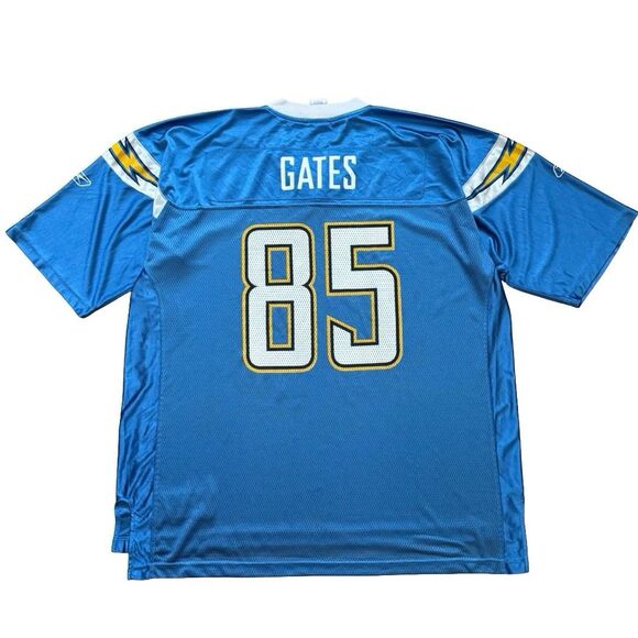 Antonio Gates #85 San Diego Chargers Powder Blue Reebok NFL Jersey XXL - Picture 1 of 9